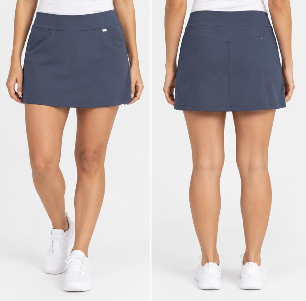 Greg Norman Play Dry Golf Skort Women’s L Navy Blue Tennis Pickleball